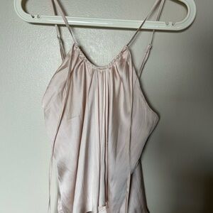 Aqua Blush Satin Spaghetti Strap Cami
